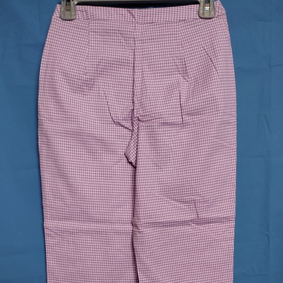 Women petite checkered capri - Picture 2 of 2